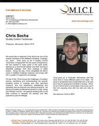 Thumbnail- Press Release Chris Socha