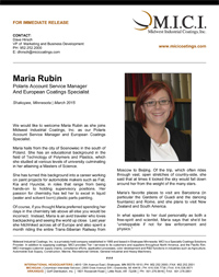 Thumbnail- Press Release Maria Rubin